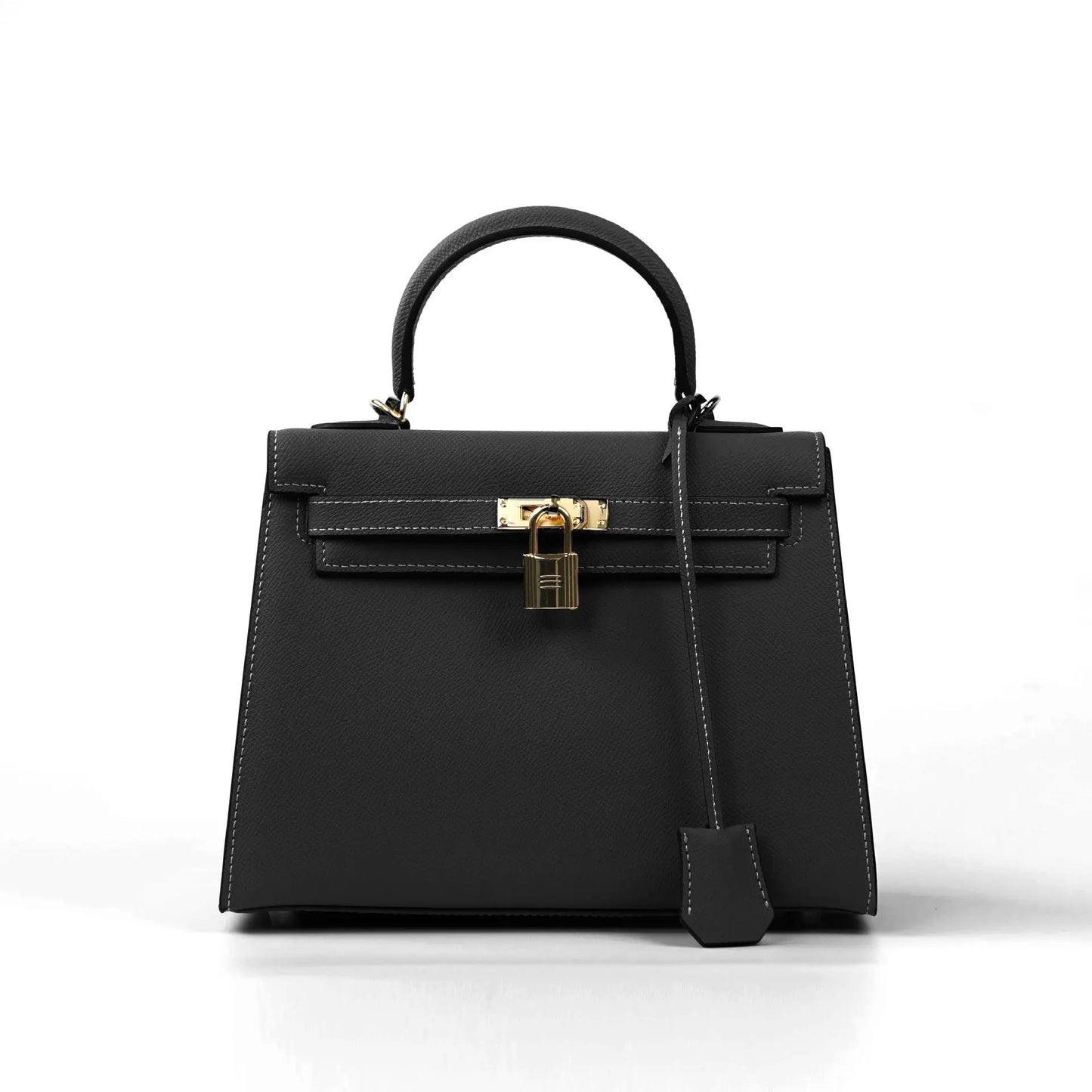 2025 new spring and summer fashion cowhide high-grade Kelly handbag with large capacity FairWonder