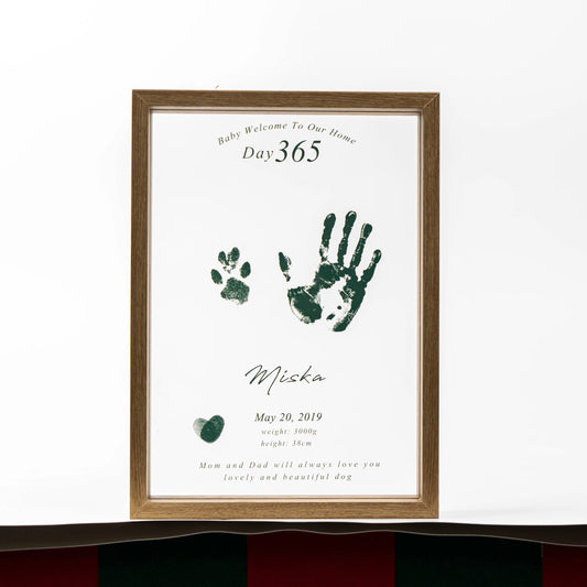 FairWonder Personalized Fingerprint Frame For Keepsake Memorial Newborn Kid Wedding @anita.fiberartist