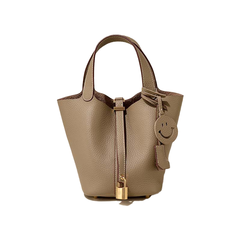 Women's Fashionable Plain Color Leather Handbags, Casual Versatile Textured Handbag with Lock Design, Trendy All-match Handbag for Daily Use