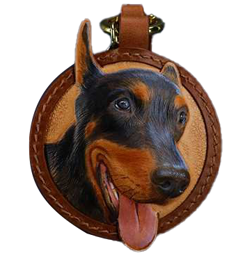 FairWonder Personalized Pet Custom Leather Carving Keychain