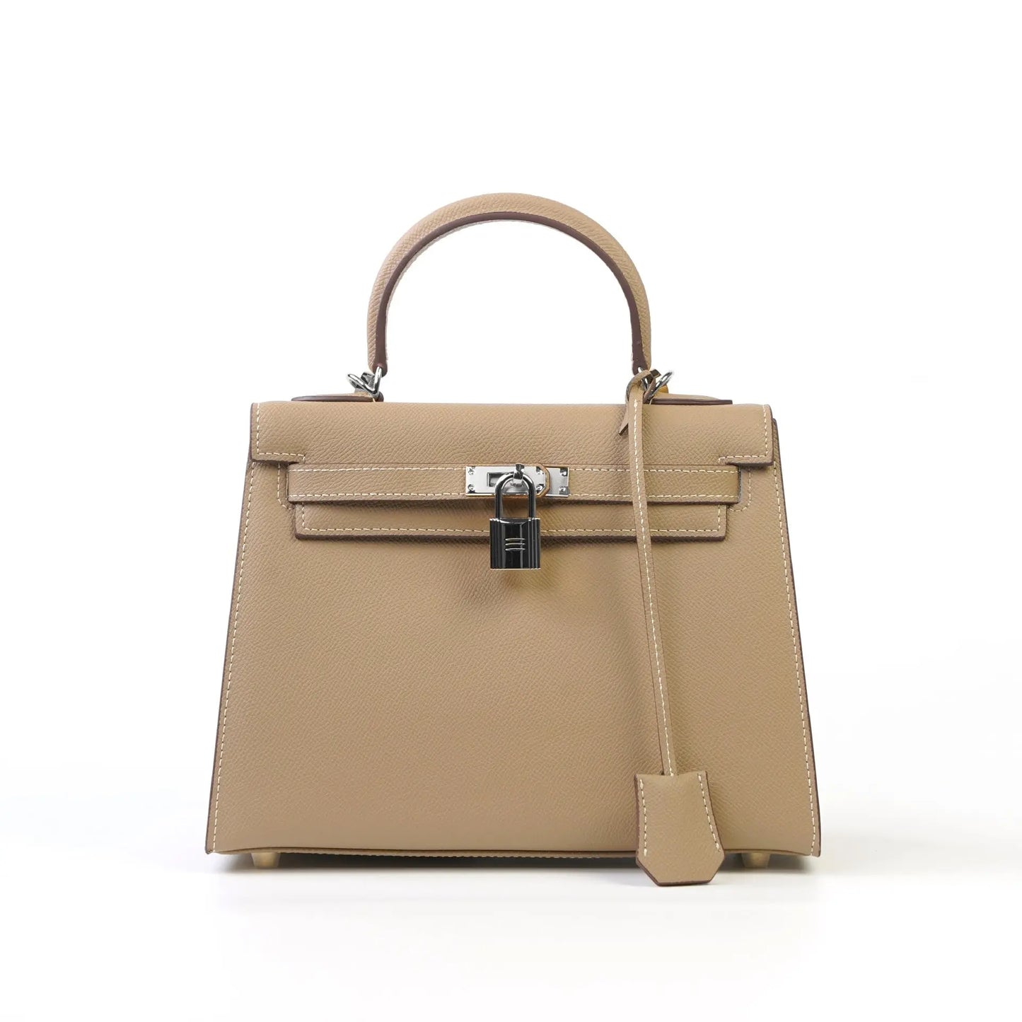 2025 new spring and summer fashion cowhide high-grade Kelly handbag with large capacity FairWonder