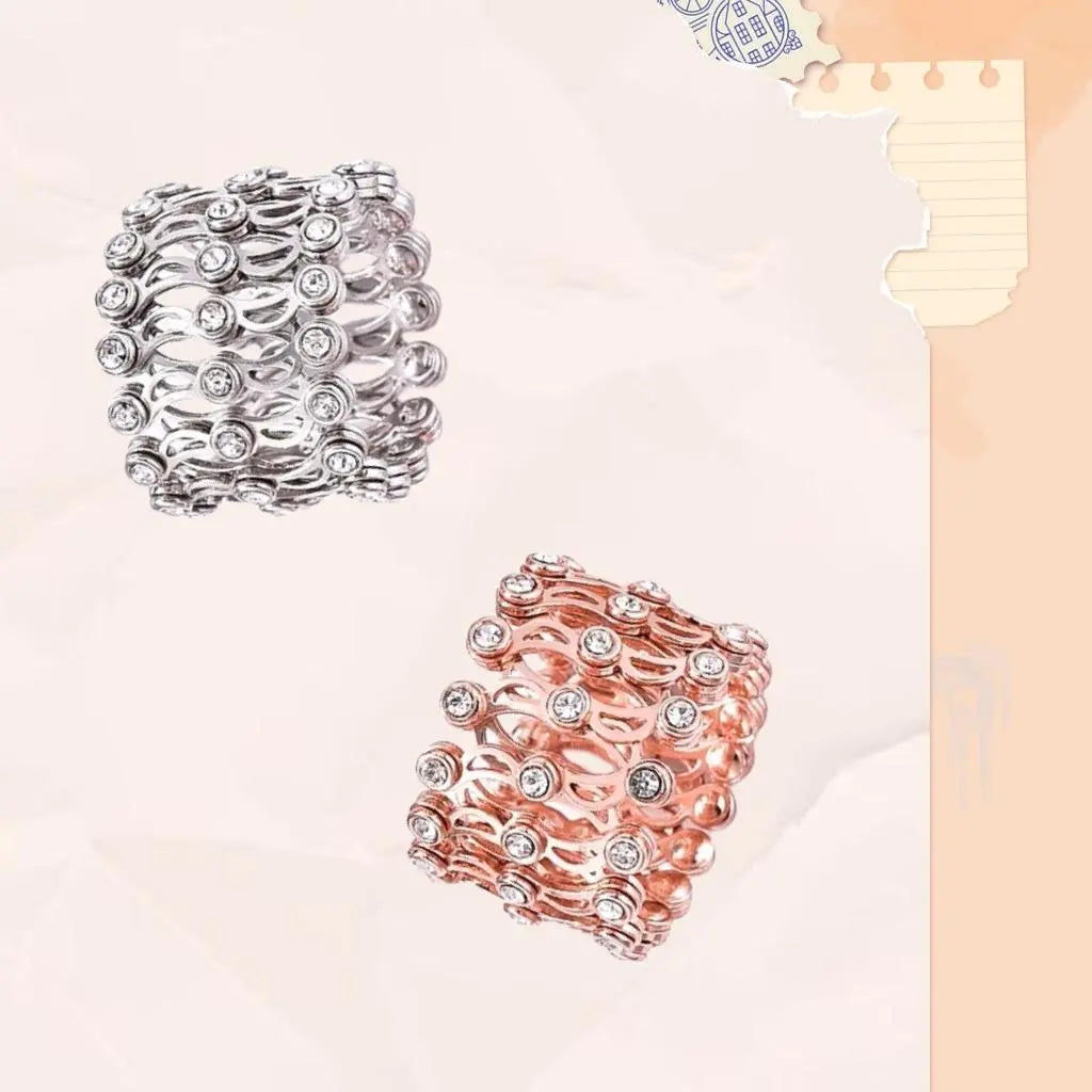 FairWonder 2-in-1 Folding Ring/Bracelet Retractable Flexible Adjustable Jewelry @3dartistlinda