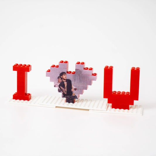 FairWonder Custom Building Brick Photo Block Personalized I Love You Brick Puzzles @anita.fiberartist