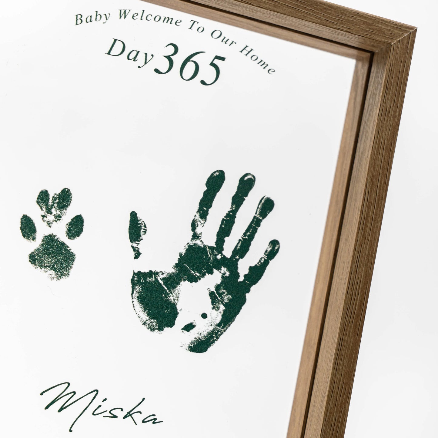FairWonder Personalized Fingerprint Frame For Keepsake Memorial Newborn Kid Wedding @anita.fiberartist