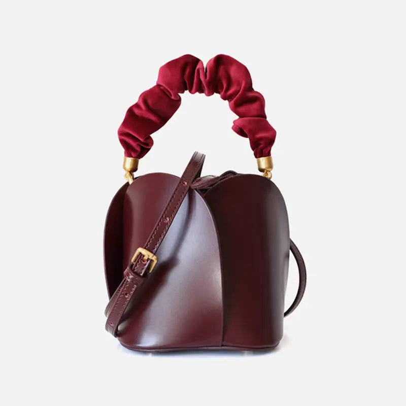 New fashion bucket bag, high-end petal handmade niche design crossbody bag FairWonder