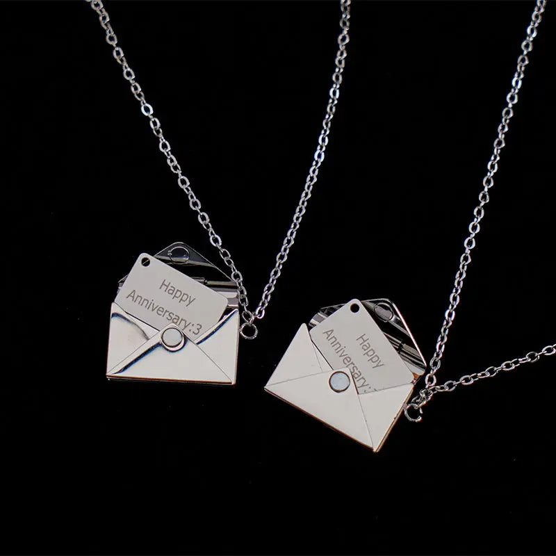 Personalized Envelope Necklace FairWonder