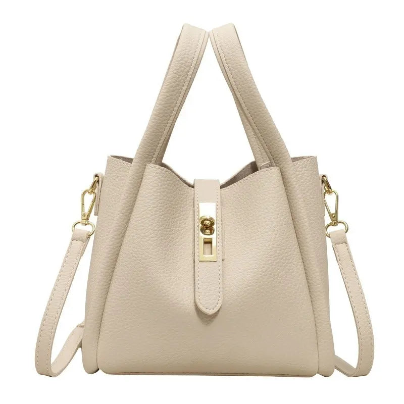 Women's Elegant Minimalist Handbag, Trendy Vintage Bucket Bag, Chic All-match Handbag for Daily & Work Use, Valentine's Day, Gift FairWonder